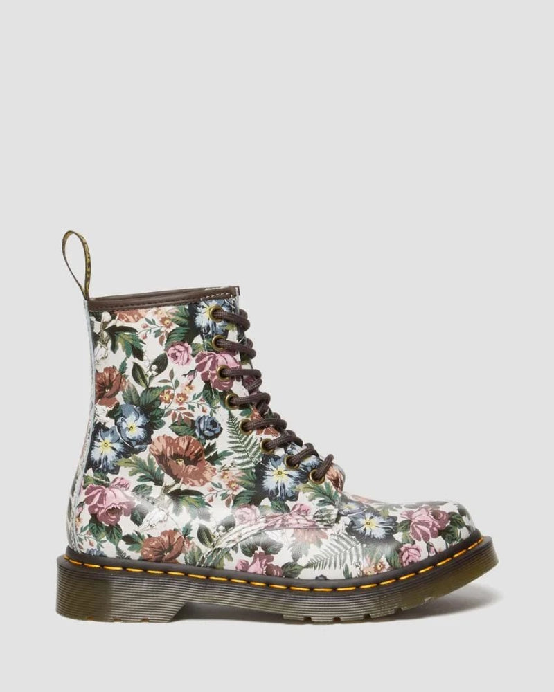 Dr Martens 1460 Smooth English Garden Print Leather Lace Up Boots