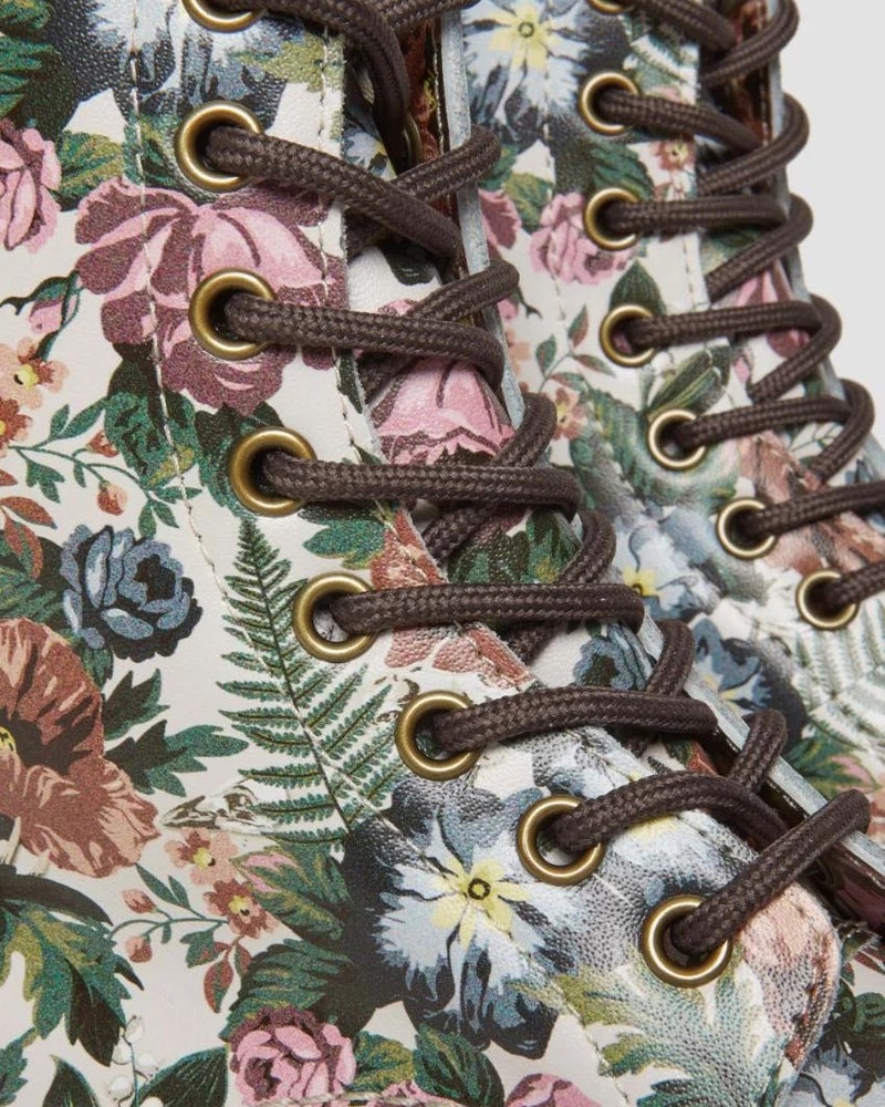 Dr Martens 1460 Smooth English Garden Print Leather Lace Up Boots