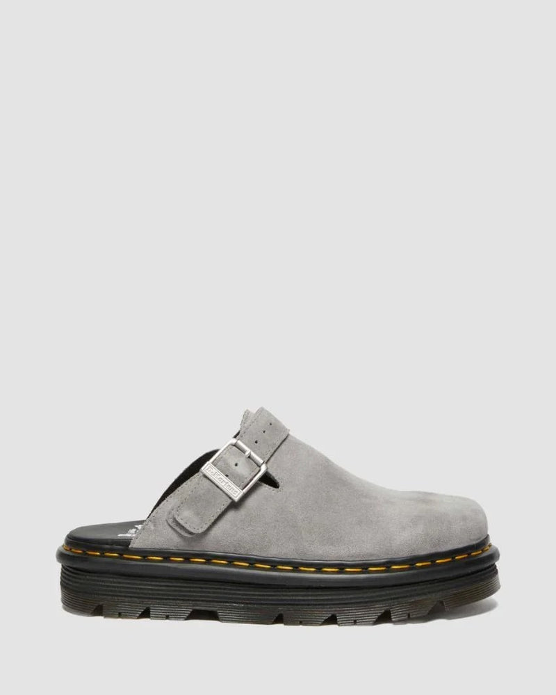 Dr. Martens Zebzag Mule Sling Back Shoe - Ultimate Grey E.H Suede MB