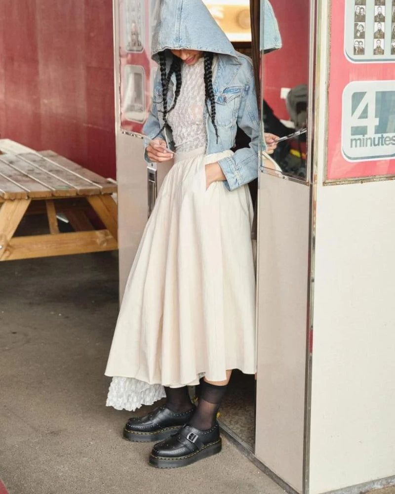 Dr. Martens Ramsey Quad Monk Creepers - Black Smooth