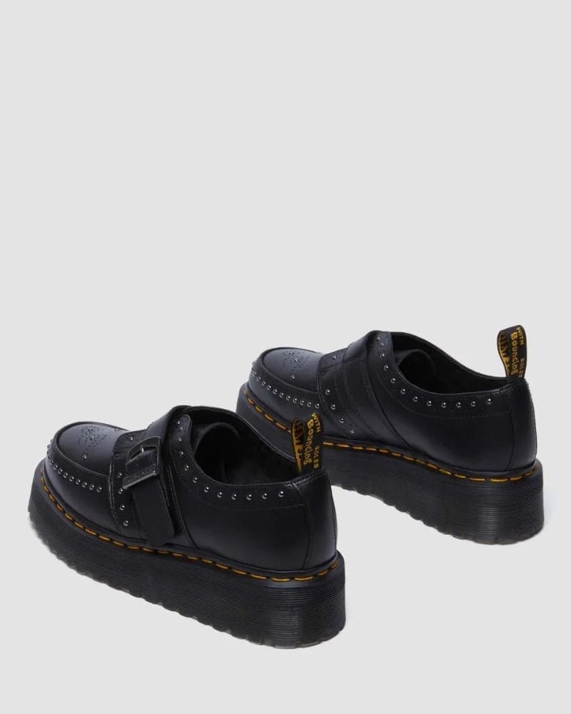 Dr. Martens Ramsey Quad Monk Creepers - Black Smooth