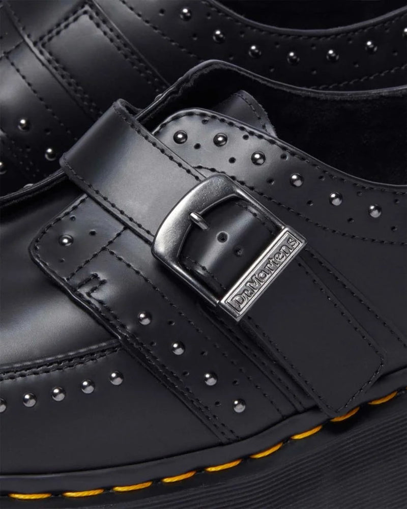 Dr. Martens Ramsey Quad Monk Creepers - Black Smooth