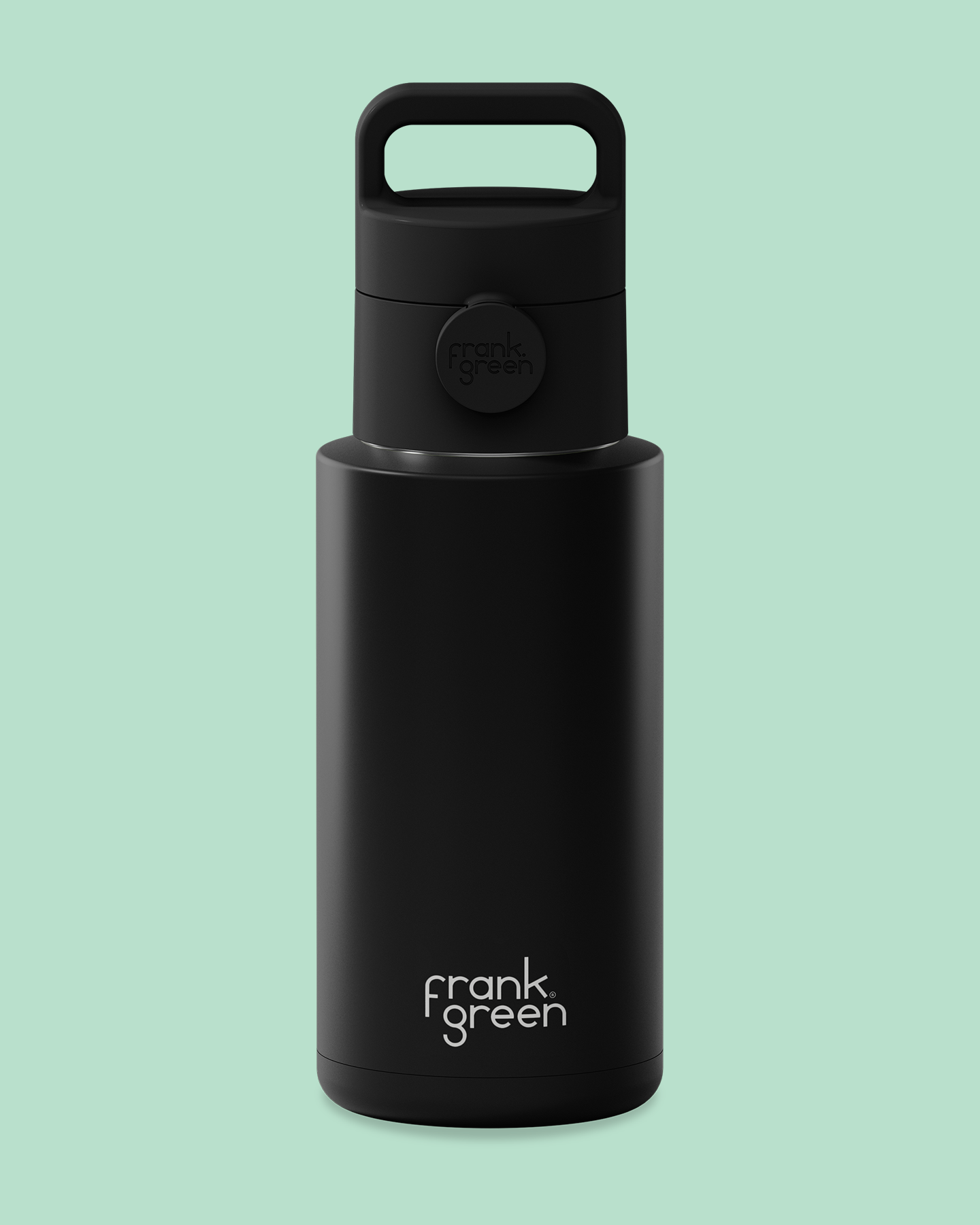 Frank Green Midnight Ceramic Reusable Bottle with Grip & Sip Lid 1000ml (34oz)