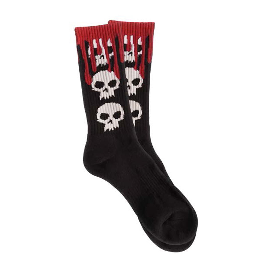 Zero 3 Skull Blood Crew Socks