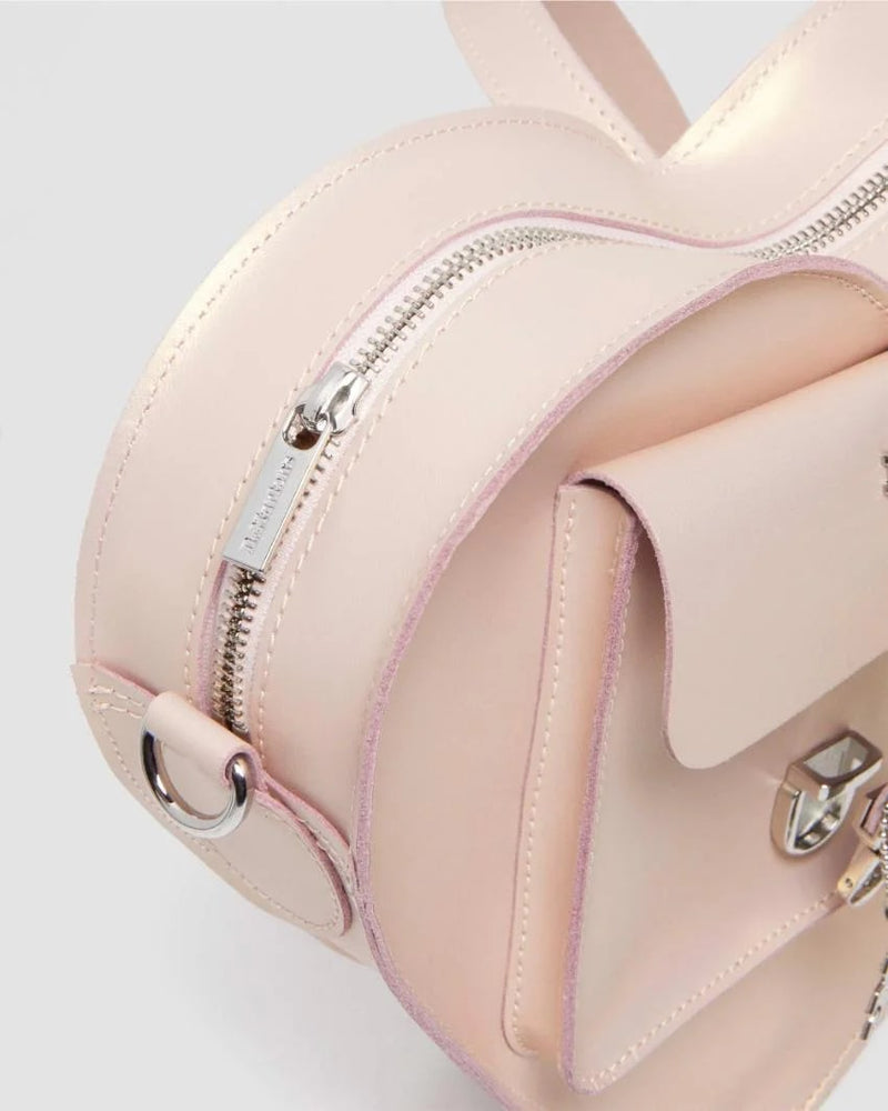 Dr. Martens Heart Backpack - Powder Pink / Gold Shift Leather