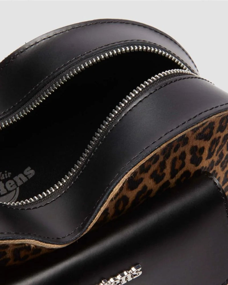 Dr. Martens Heart Backpack - Black / Light Tan Kiev / Mini Leopard Spot Hair On