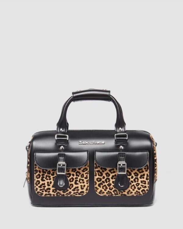 Dr. Martens Top Handle Bag - Black Kiev / Mini Leopard Spot