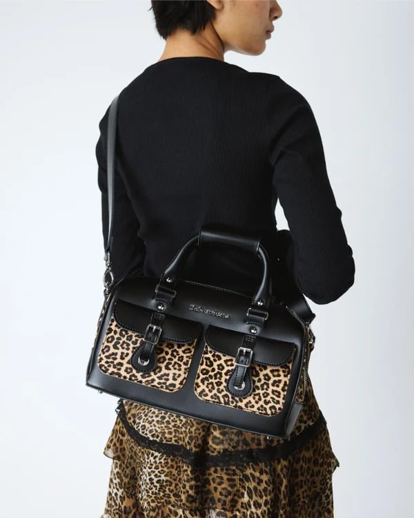 Dr. Martens Top Handle Bag - Black Kiev / Mini Leopard Spot