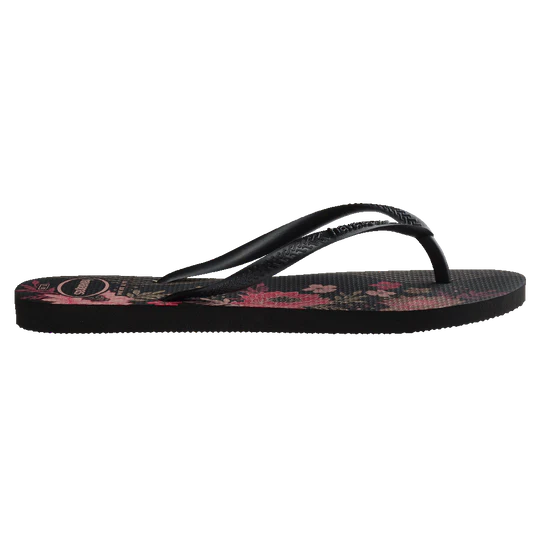 Havaianas Slim Organic Flip Flops - Black / Black