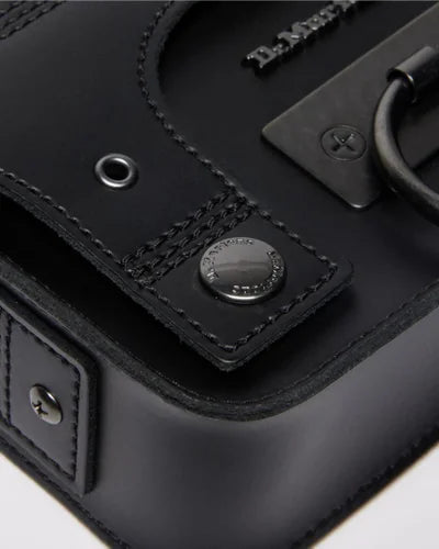 Dr. Martens 7" Leather Hardware Satchel - Black Kiev
