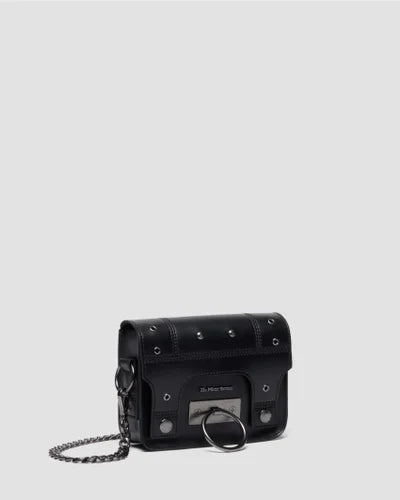 Dr. Martens 7" Leather Hardware Satchel - Black Kiev