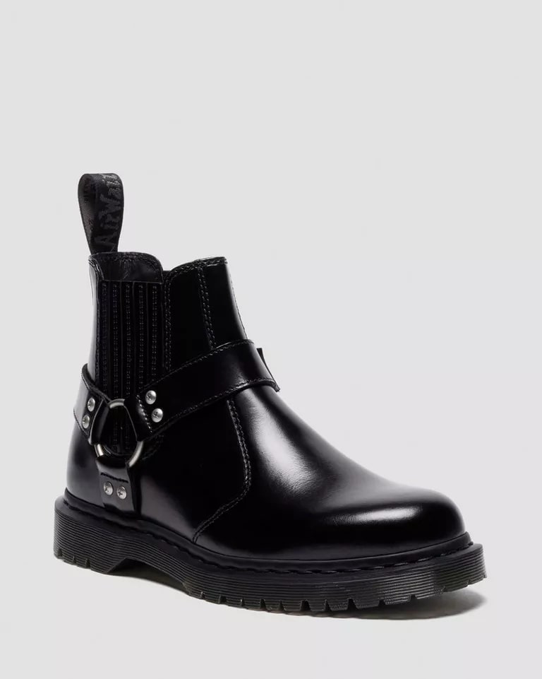 Dr. Martens 2976 Harness Chelsea Boot - Black Analine