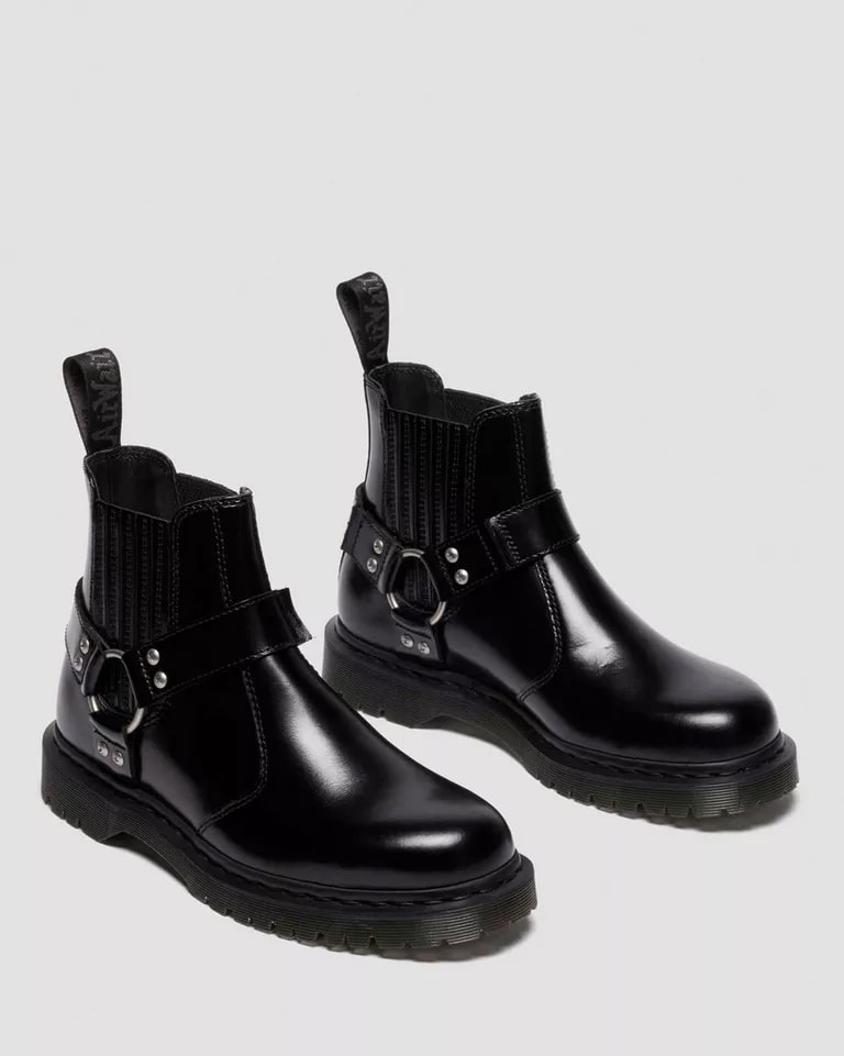 Dr. Martens 2976 Harness Chelsea Boot - Black Analine