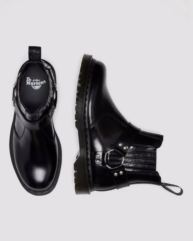 Dr. Martens 2976 Harness Chelsea Boot - Black Analine