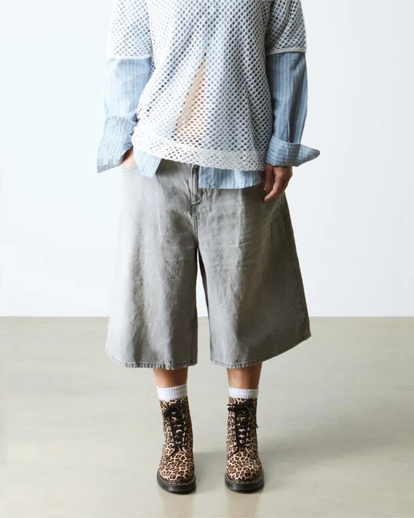 Dr. Martens 1460 Pascal 8 Eye Boot - Light Tan Mini Leopard Spot Hair On