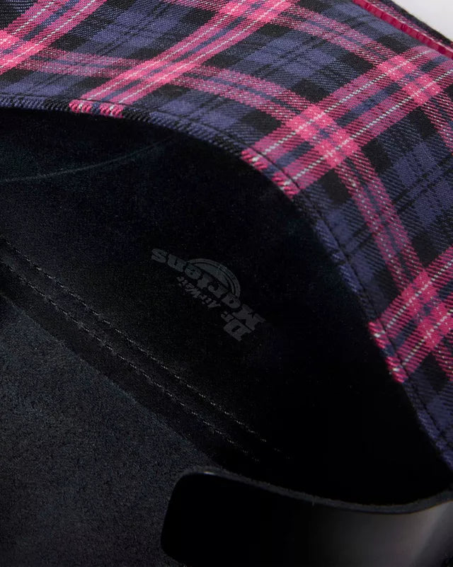 Dr Martens 7" Satchel Black/Pink Tartan