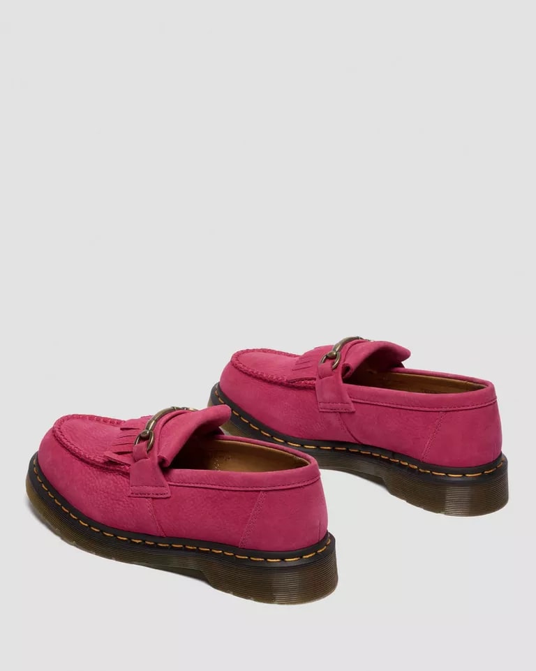 Dr. Martens Adrian Snaffle Loafer - Fuchsia Pink Milled Nubuck WP