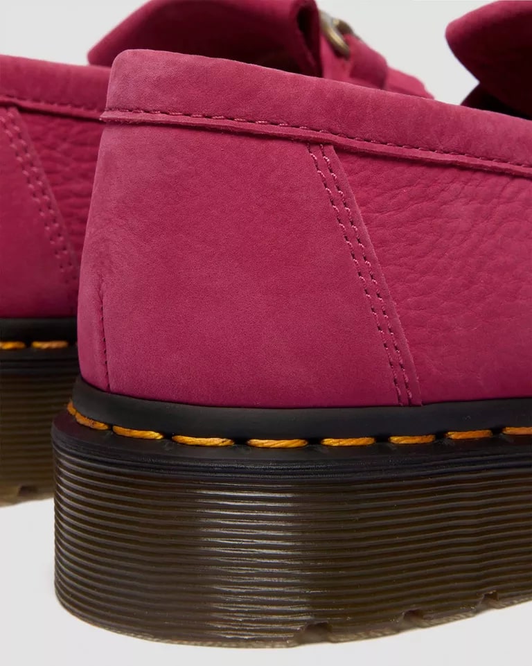 Dr. Martens Adrian Snaffle Loafer - Fuchsia Pink Milled Nubuck WP