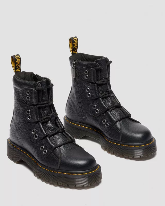 Dr. Martens 1460 Bex LTT 4 Tie Boot - Black Milled Nappa