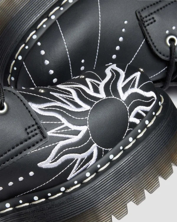 Dr. Martens Jadon Hi SF 10 Eye Boot - Black Genix Nappa
