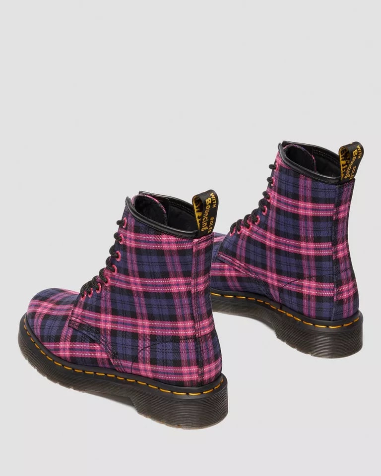Dr. Martens 1460 8 Eye Boot - Pink Multi Tartan