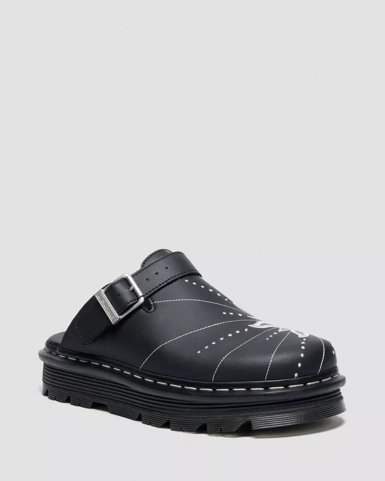 Dr. Martens Zebzag Mule Solar Flare - Black Genix Nappa
