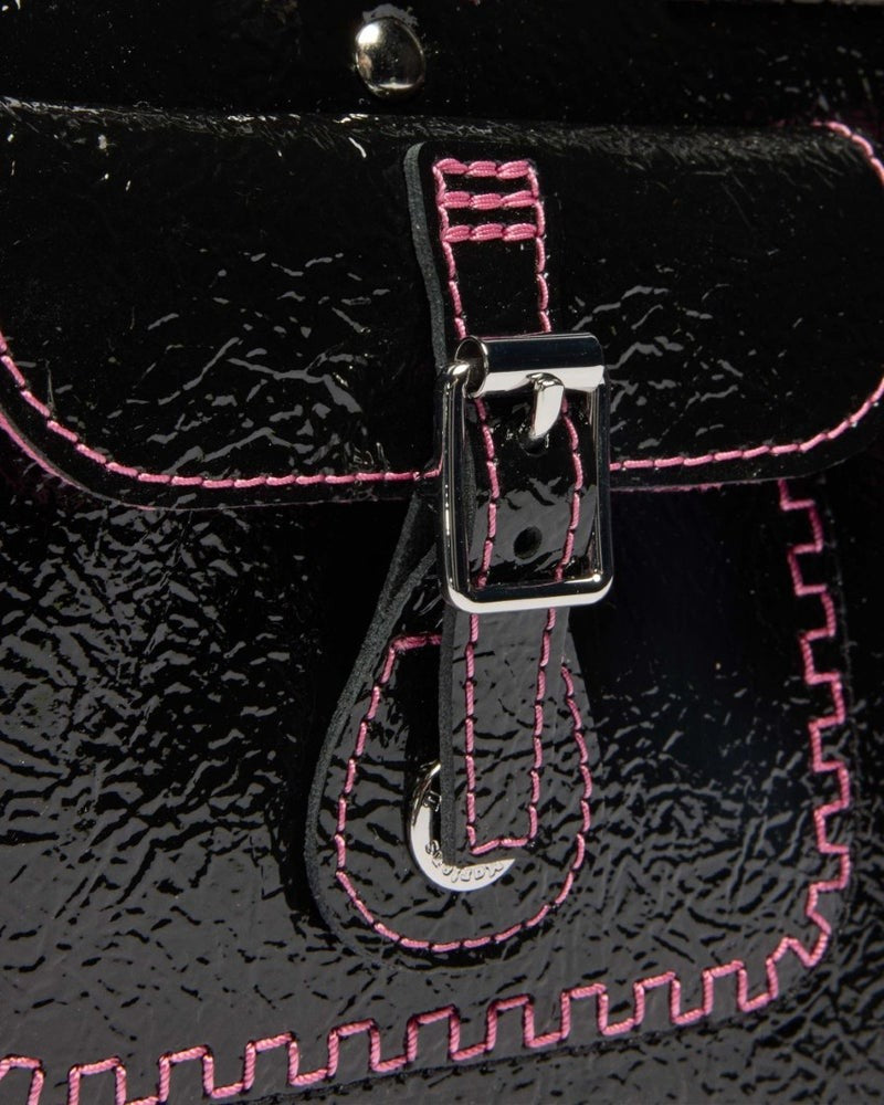 Dr. Martens Top Handle Bag - Black Distressed Patent