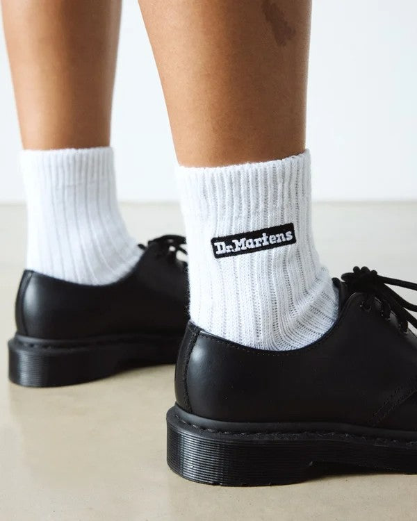 Dr. Martens Short Logo Organic Cotton Socks - White