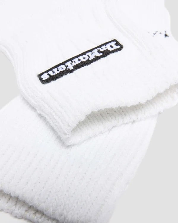 Dr. Martens Short Logo Organic Cotton Socks - White
