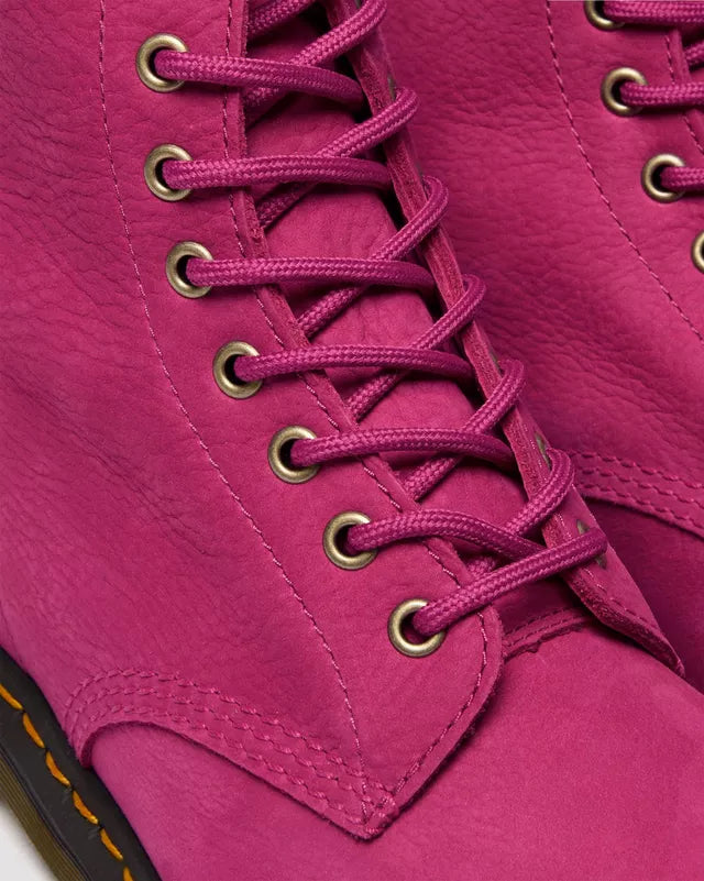 Dr. Martens 1460 8 Eye Boot - Fuschia Pink Milled Nubuck Rb
