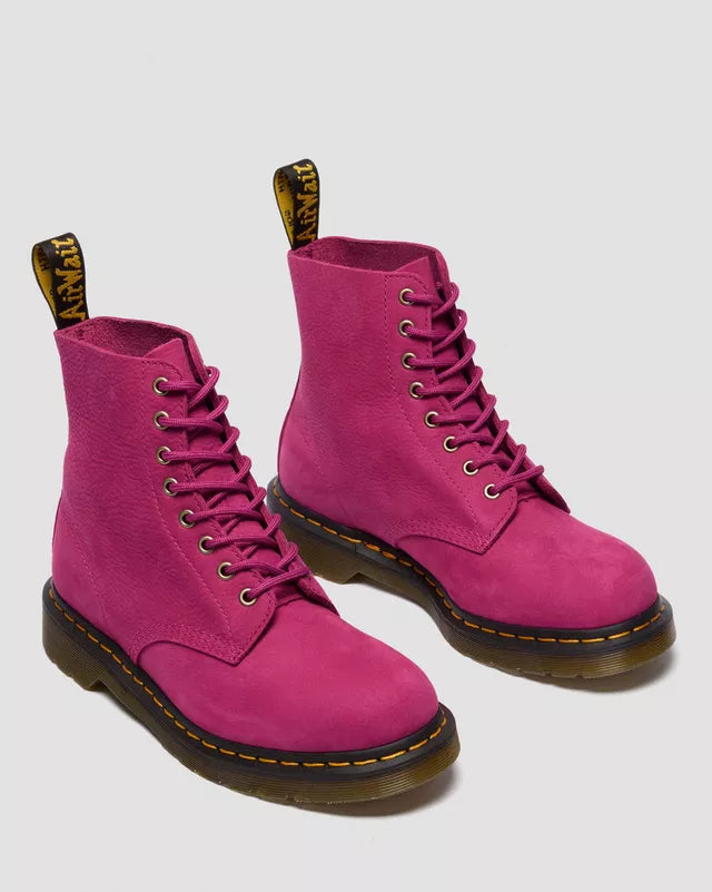 Dr. Martens 1460 8 Eye Boot - Fuschia Pink Milled Nubuck Rb