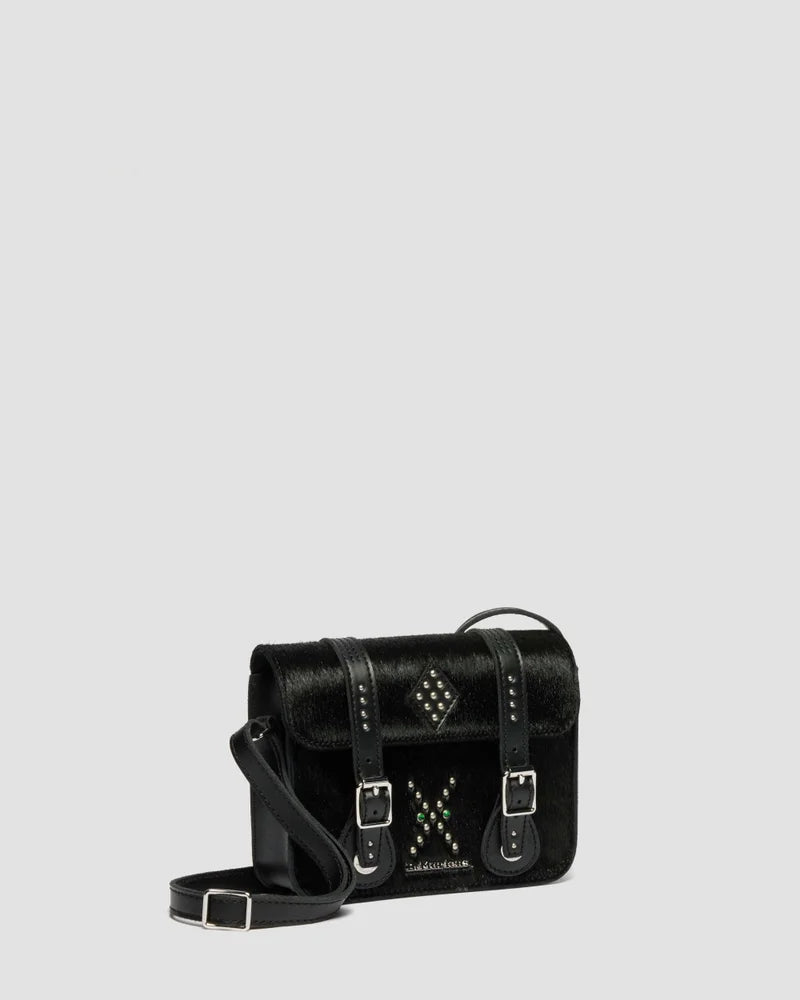 Dr. Martens 7" Satchel - Black Classic Hair On + Kiev
