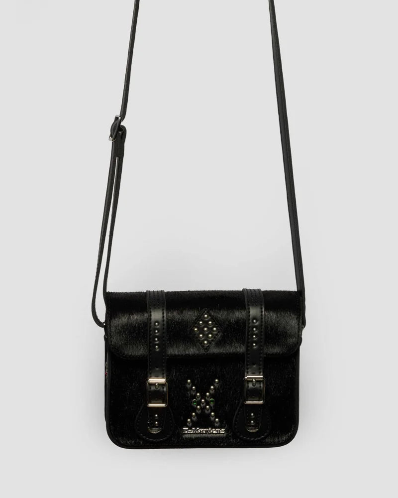 Dr. Martens 7" Satchel - Black Classic Hair On + Kiev