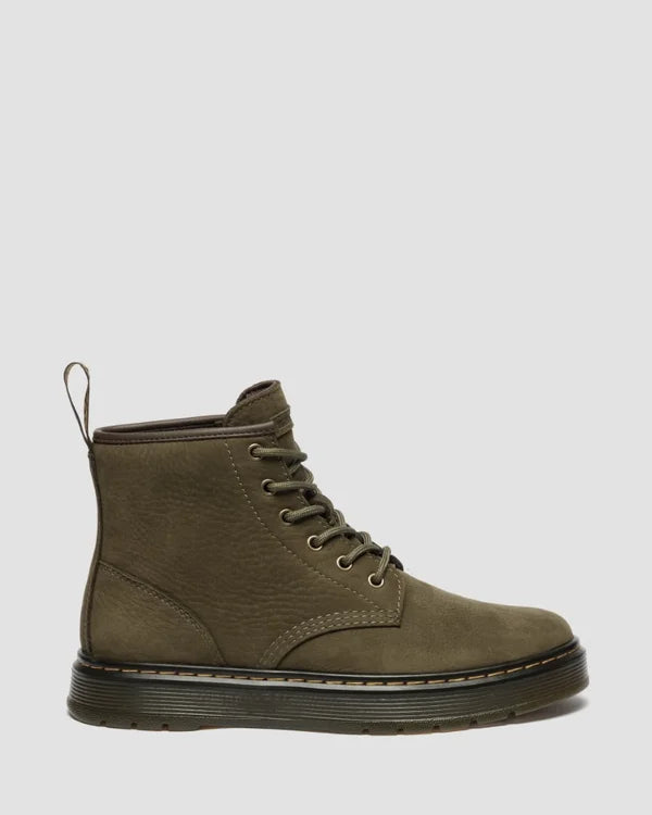 Dr. Martens Brookline Chukka 6 Eye Boot - Olive Milled Nubuck WP