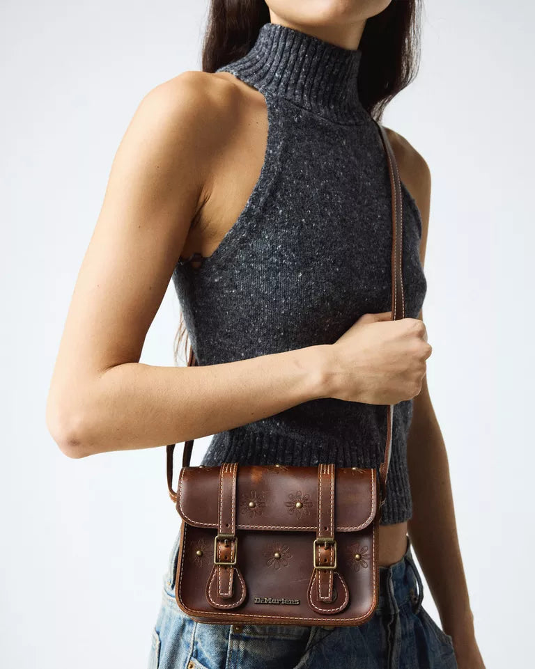 Dr. Martens 7" Leather Satchel - Amber Tan Mayhem RB
