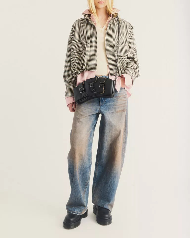 Dr. Martens Baguette Bag - Black Analine+Vintage Smooth