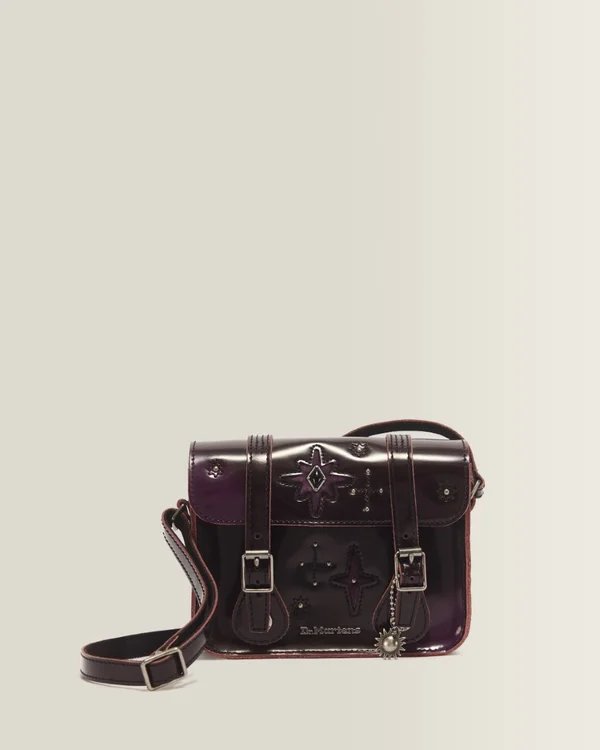 Dr. Martens 7" WMG Satchel - DMs Purple+Black Arcadia+Kiev
