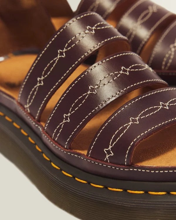 Dr. Martens Clarissa II Quad Sandal Desert Rodeo - Dark Brown Classic Pull Up