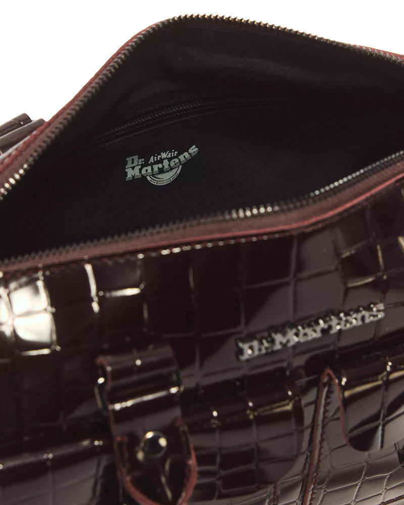 Dr. Martens Top Handle Bag - Oxblood High Shine Croc Emboss