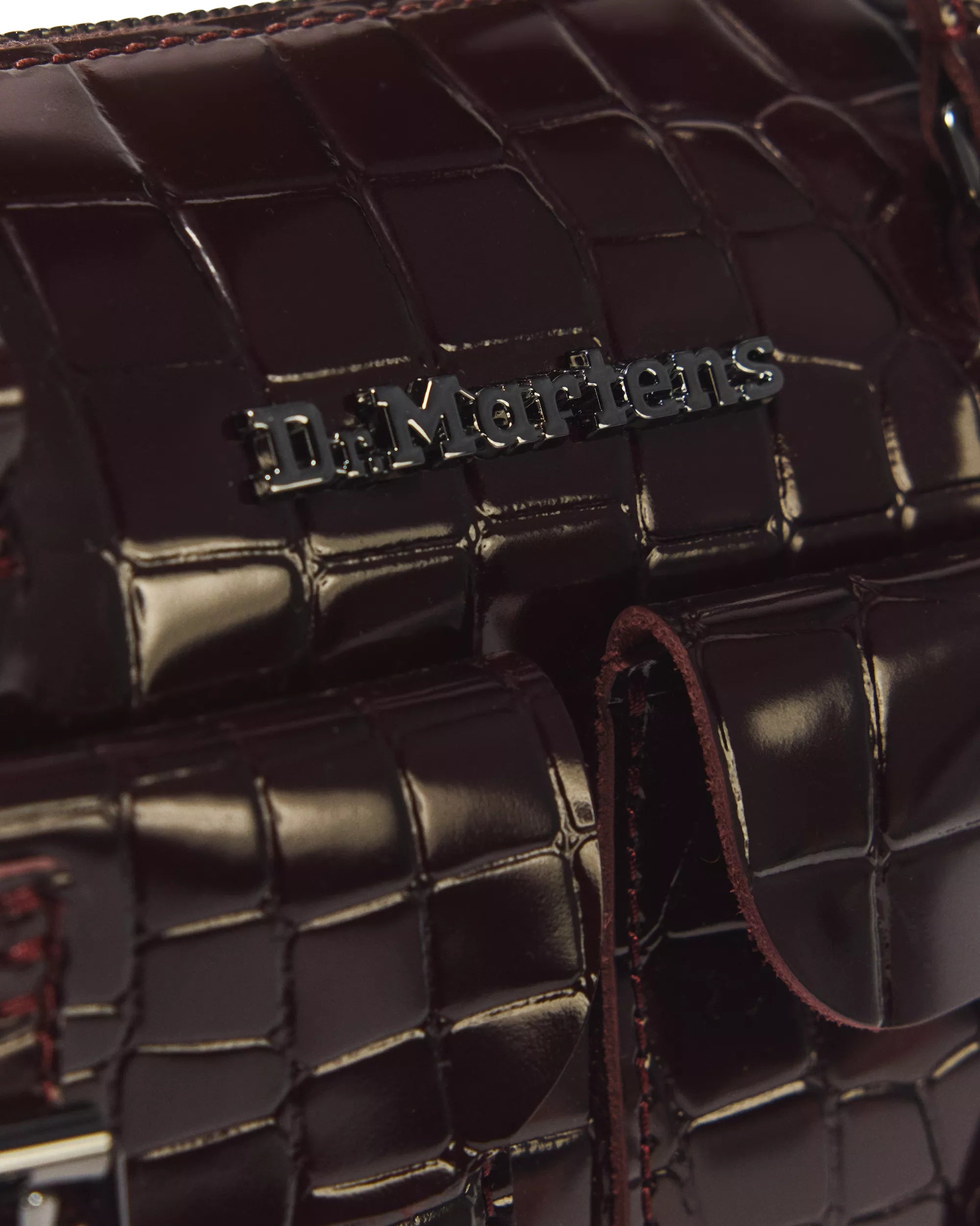 Dr. Martens Top Handle Bag - Oxblood High Shine Croc Emboss
