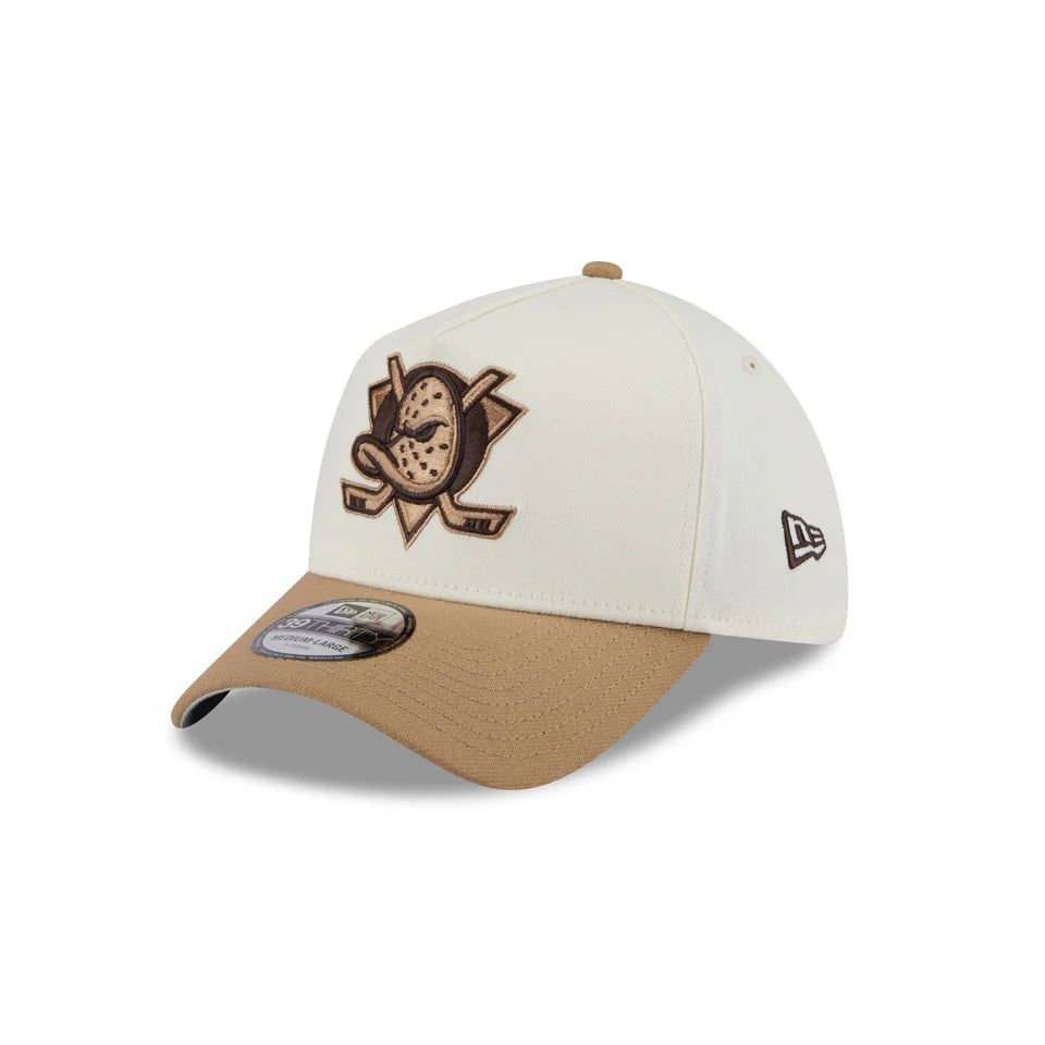 New Era Anaheim Ducks White Sandy Bay 39THIRTY Stretch Fit