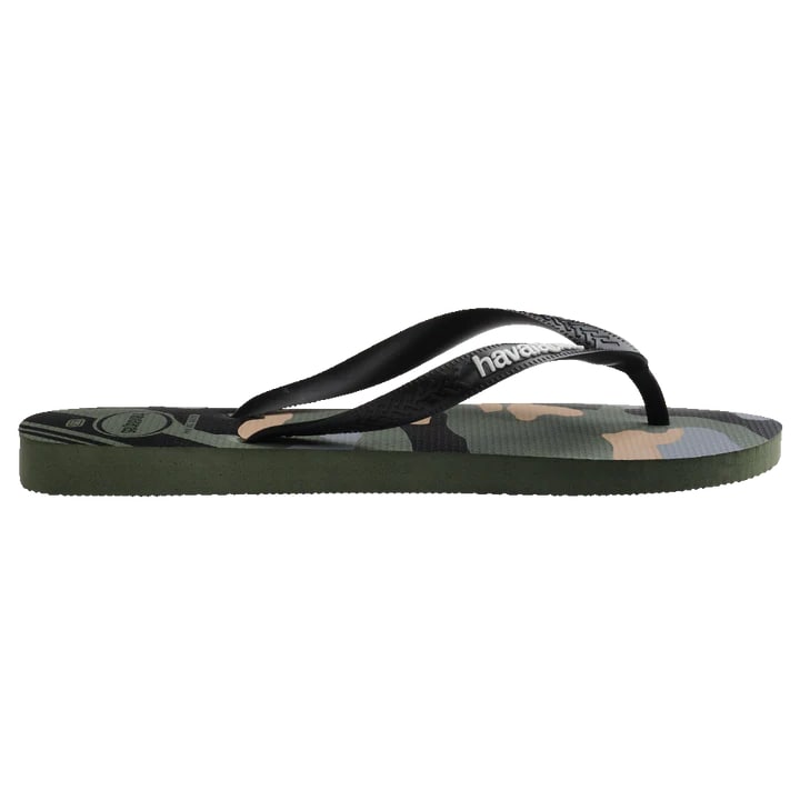 Havaianas Top Camu Flip Flops Olive Green / Black