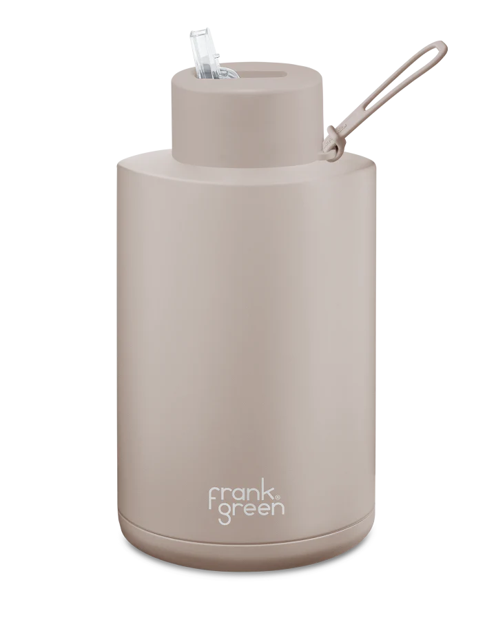 Frank Green Moon Dust Ceramic Reusable Bottle with Straw Lid 2,000ml (68oz)