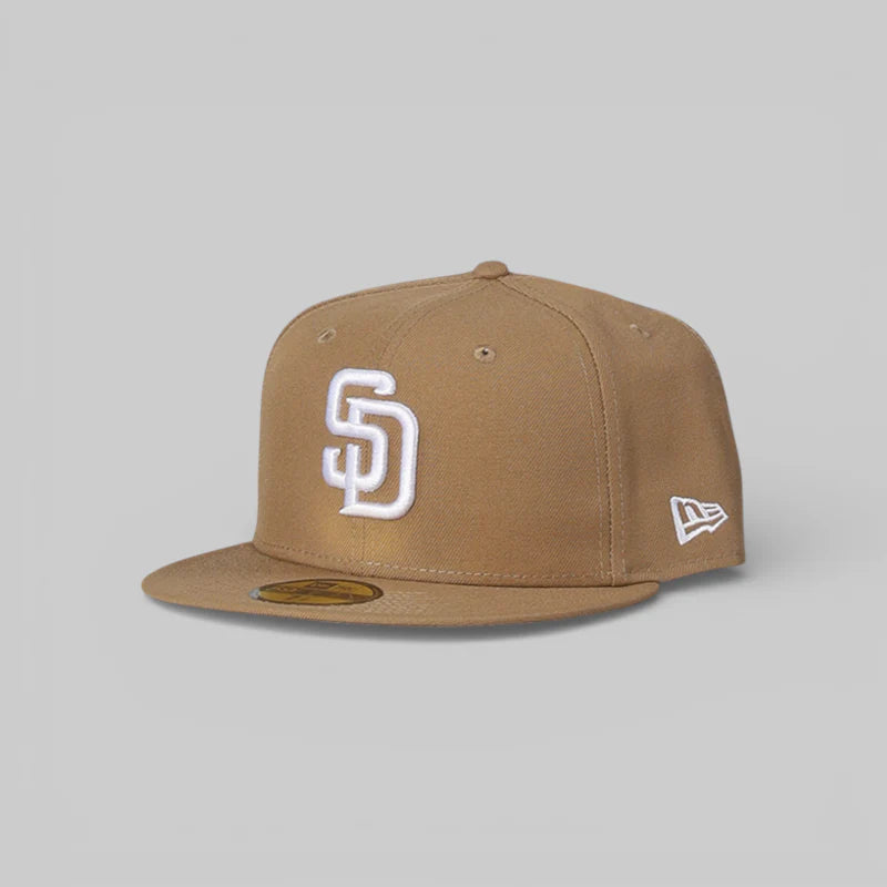 New Era San Diego Padres Khaki White 59FIFTY Fitted