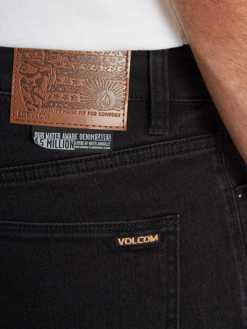 Volcom Vorta Slim Fit Jeans Blackout