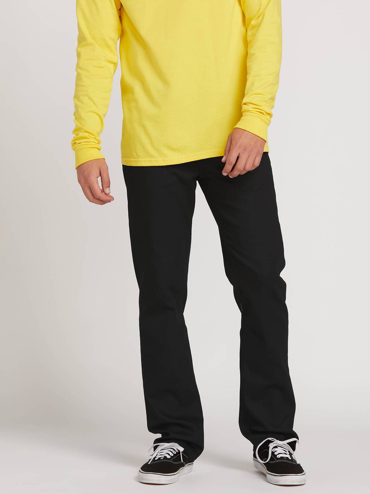 Volcom Solver Modern Fit Jeans Black on Black