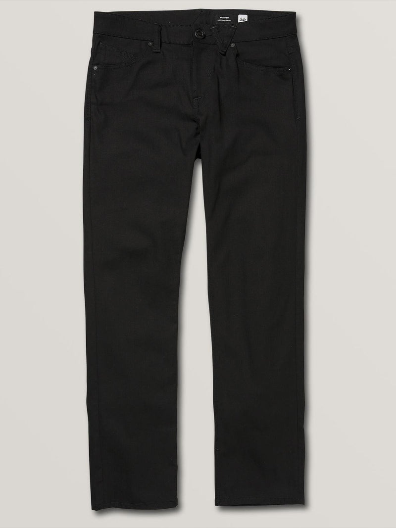Volcom Solver Modern Fit Jeans Black on Black