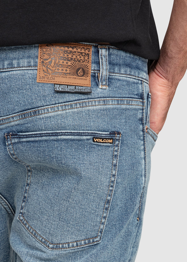 Volcom Solver Denim 19" Shorts - Old Town Indigo