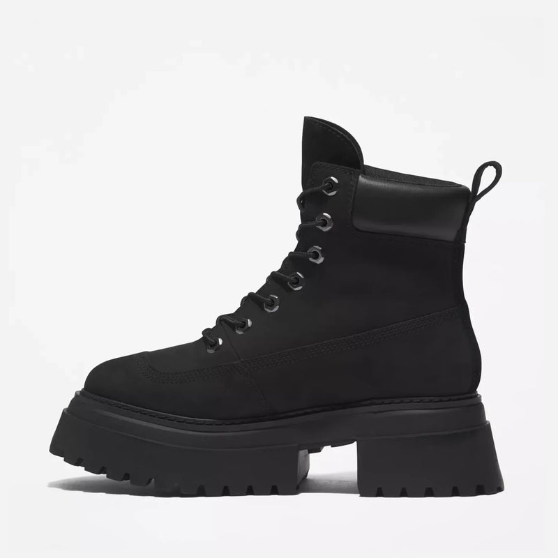 Timberland Womens Sky 6 Inch Lace Up Boots Black Nubuck