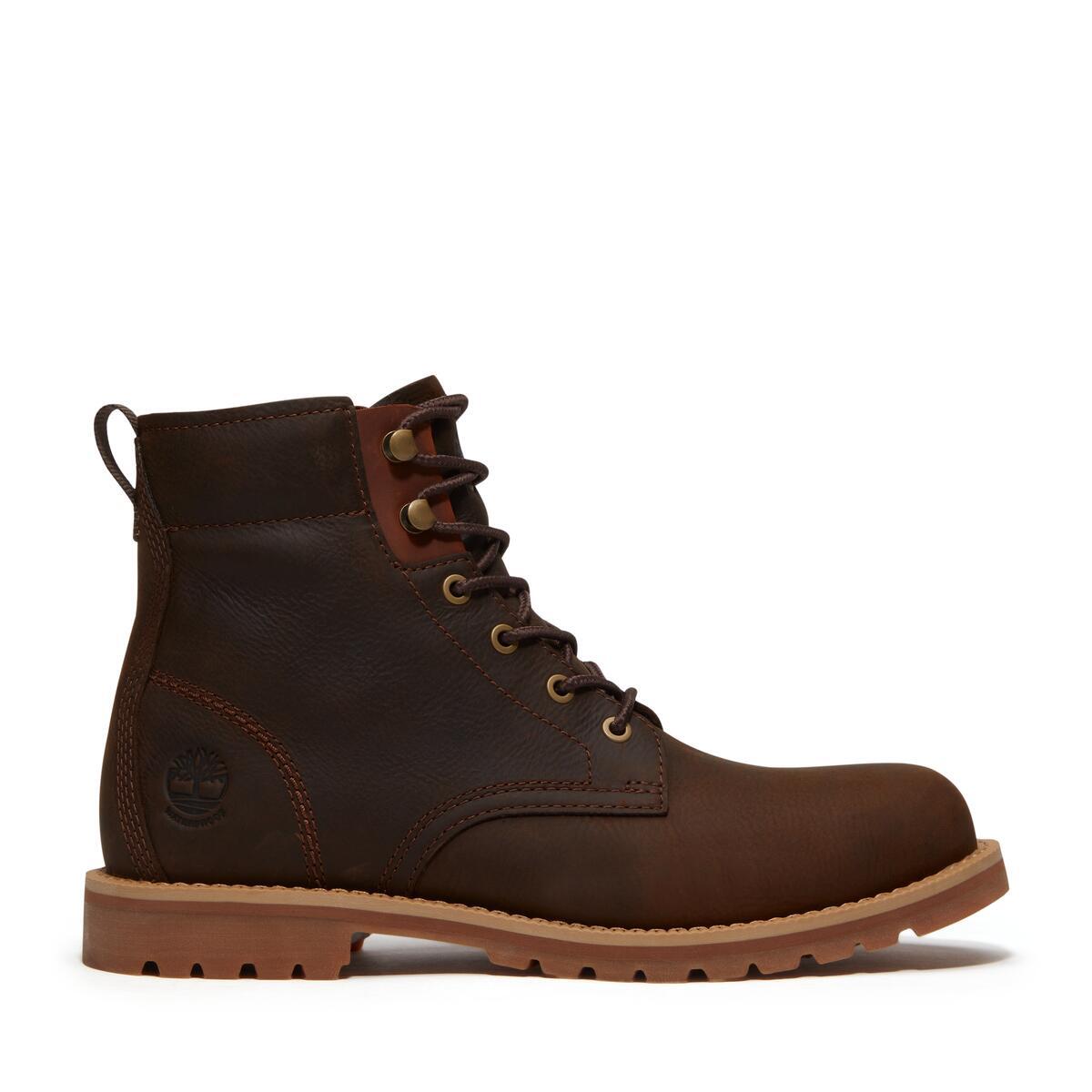 Timberland Mens Redwood Falls Waterproof Mid - Dark Brown Full Grain